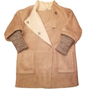 ZARA Girls’ | Faux Suede & Shearling Jacket | Size 2-3 years